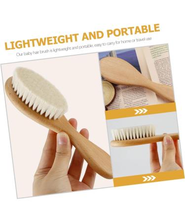 Kisangel Shower Hair Brush Set for Toddlers and Infants - Baby Newborn Cap, Wooden Comb, Massage Brush - Registry Care Kit for Soft Scalp and Hair - Buy Online on SooperMarket.com
