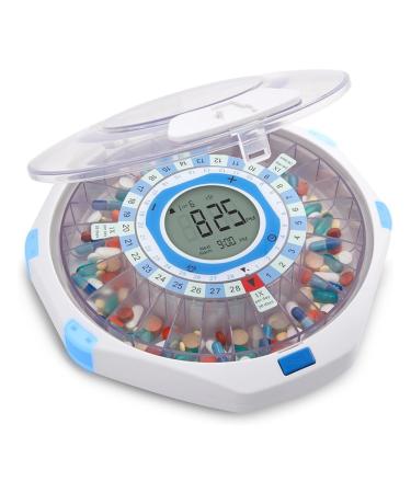 FYOBOT WiFi Automatic Pill Dispenser 28-Day Organizer Adjustable Light/Sound Alarms for Prescriptions 1 PCS