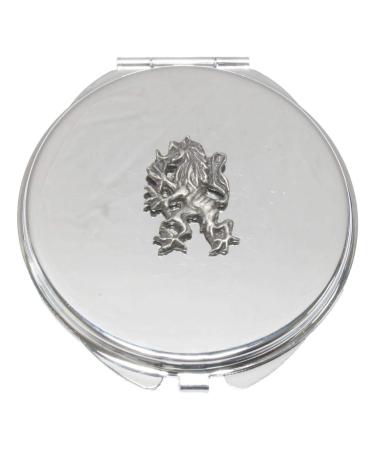 Rampant Lion Compact Mirror Handbag Gift With Free Engraving 294