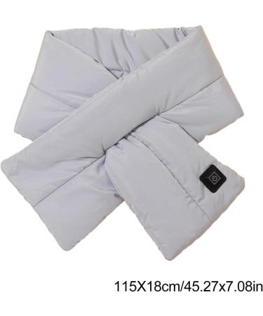 Zceplem Electric Neck Heating Pillow - 3 Temperature Settings Warm Collar for Men & Women Gray Heating Scarf for Outdoors - Buy Online on SooperMarket.com