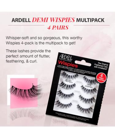 Ardell Demi Wispies False Eyelashes Black - Full Volume Strip Lashes 2-Pack (4 pairs) - Eye Make-Up Enhancement - Buy Online on SooperMarket.com