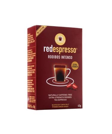 Red Espresso - Intenso Rooibos (Redbush) Tea (10 capsules) - Nespresso Compatible - Natural - Vegan - Gluten Free - Kosher - No Added Sugar