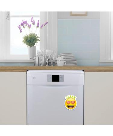 MORCART Emoji Dishwasher Magnets Clean Dirty Sign for Dishwashers Refrigerators Washing Machines etc Emoji Dishwasher Magnets 008 - Buy Online on SooperMarket.com