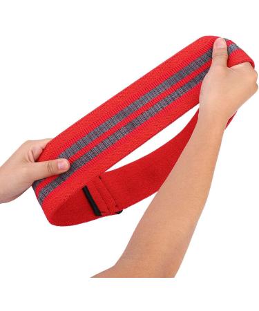 TREETDOBV Hip Glute Resistance Bands - Durable Fabric Elastic Workout Bands for Men & Women - Perfect for Leg & Thigh Exercises - Set of 3 Red Fitness Bands - Buy Online on SooperMarket.com