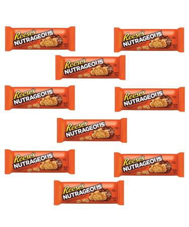 Reese's NUTRAGEOUS NUTCHOCOLATE Bars Full Box 9 x 47g Original Fresh Stock