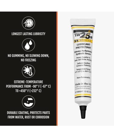 MIL-COMM TW25B Gun Grease Lubricant 1.5oz Tube - High Performance Lubricant - Buy Online on SooperMarket.com