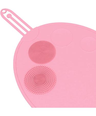 Brush Cleaning Mat Makeup Brush Cleaning Mat Scrubbing Mat for Daily Use Valentine's Day All Pink - Buy Online on SooperMarket.com