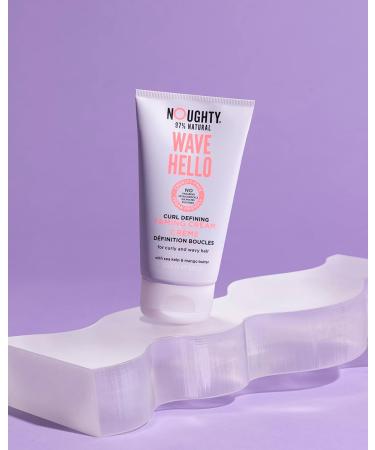 NOUGHTY 97% Natural Wave Hello Curl Taming Cream - Vegan Curl Defining Haircare with Sea Kelp & Mango Butter - 150ml (2 Pack) for Curly & Wavy Hair - Buy Online on SooperMarket.com