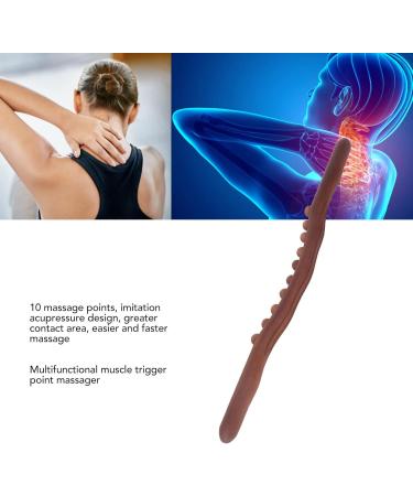 10 Massage Points Gua Sha Tools - 2 Pack Wooden Massage Sticks for Back & Leg Relief | International Shipping - Buy Online on SooperMarket.com