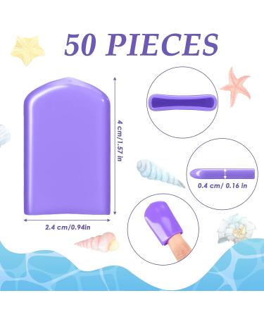 Tanning Finger Tips - 50 Pcs UV Protection Nail Protectors for Gel Nail Remover Caps & Tanning Beds - Purple Finger Sleeves - Buy Online on SooperMarket.com