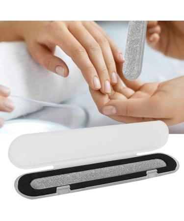 Nail File Nail Buffer Double Sided for Fingernails Toenails for Home DIY and Salon(Large Silver) - Buy Online on SooperMarket.com