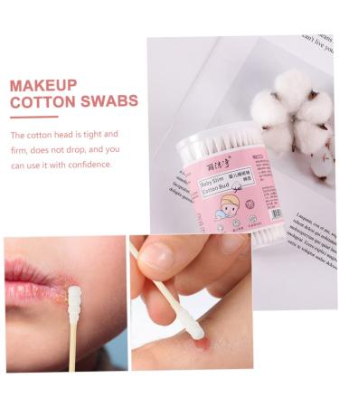 Organic Cotton Baby Swabs - Beavorty 2 Boxes - 7.3X0.4X0.4CM - White - Household Cleaning Tool for Baby and Home - Buy Online on SooperMarket.com