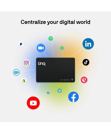 Linq NFC Digital Business Card - Smart Networking Card (Red) - Buy Online on SooperMarket.com