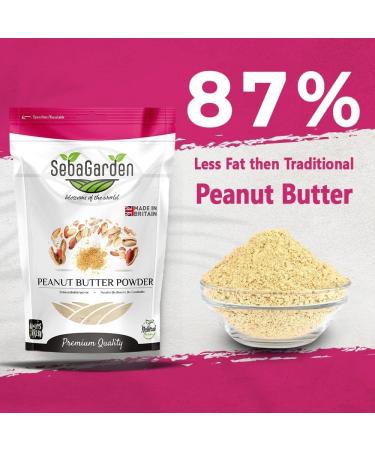 Seba Garden Peanut Butter Powder 1kg Defatted Healthy Plant Based Vegan Protein Non-GMO Certified Gluten Free and Vegan Keto Friendly Low Carb and Bpa-free 1 kg (Pack of 1) - Buy Online on SooperMarket.com