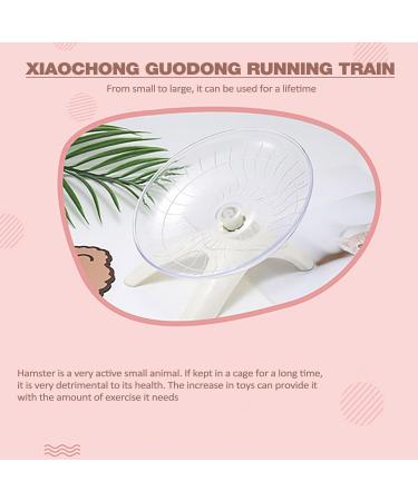 Wheel for Hamster | Hamster Exercise Wheel Running Wheel Small Animal Toys for Hamsters Gerbils Mice Hamster Cage Accessories Troonz White - Buy Online on SooperMarket.com