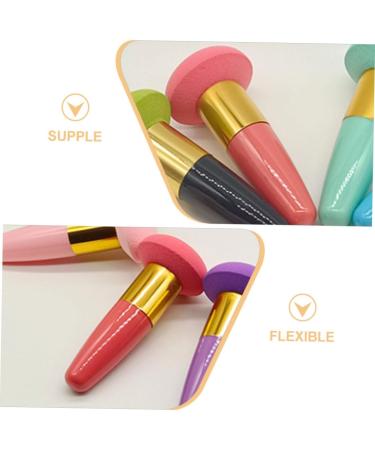 PLAFOPE Beauty Egg Brush Pen Makeup Powder Puff Makeup Sponges for Blending Make up Sponges for Face Cosmetic Sponge Foundation Sponge Brush Makeup Sponge with Handle Blending Sponges - Buy Online on SooperMarket.com