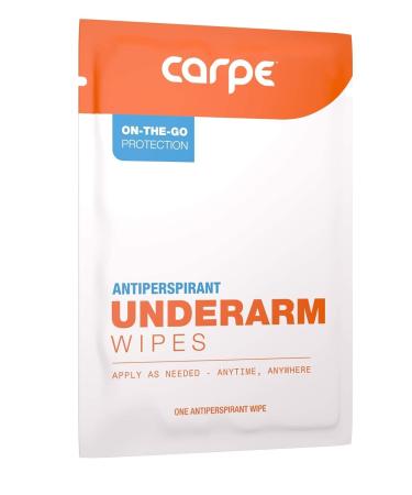 Carpe On-the-Go Antiperspirant Underarm Wipes (Pack of 3 Boxes) for Sweat Blocking Deodorizing and Cleansing When You're On the Move - 45 Residue Free Individually Wrapped Wipes 15 Count (Pack of 3) - Buy Online on SooperMarket.com