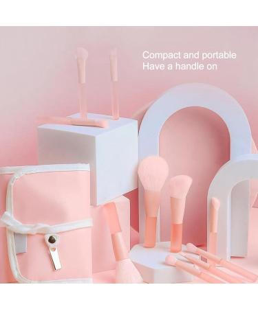 Mini Synthetic Makeup Brush Mini Makeup Brush Pink Fluffy with Storage Bag for Christmas - Buy Online on SooperMarket.com