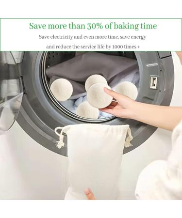 Fainfun Natural Wool Dryer Balls - 6 Pack (6cm) | Eco-Friendly Efficient Laundry Solution for Down & All Fabrics - Buy Online on SooperMarket.com