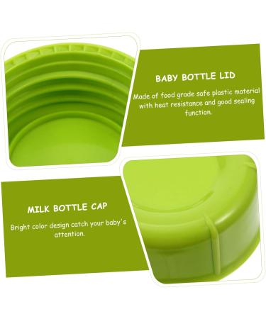 10-Pack Mam Lid Milk Airtight Plastic Glass - Replacement Caps for Bottles | Compatible with Water Holders & Breastfeeding | Green 4.3x4.3x1.5cm - Buy Online on SooperMarket.com