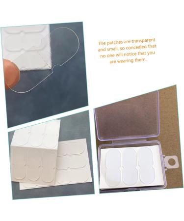 FOMIYES 60pcs Ear Stickers - Corrector De Ojeras | Cosmetic Ear Tape - Transparent Ear Patch | Vertical Ear Tape for Erect Elf Ears | White 4x16cm - Buy Online on SooperMarket.com