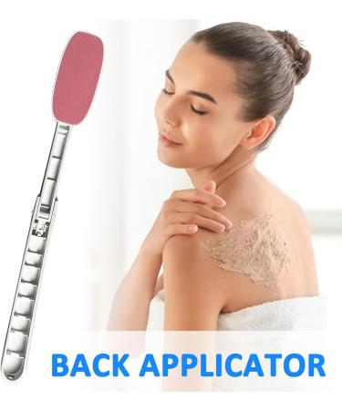 Back Applicator Folding Back Brush for Cream Back Moisturizer Applicator Long Handled Lotion Applicator for Medicine Skin Cream Sunscreen Pink - Buy Online on SooperMarket.com
