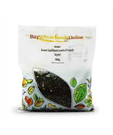 Organic Green Speckled Lentils (French Style) 500g (BWFO)