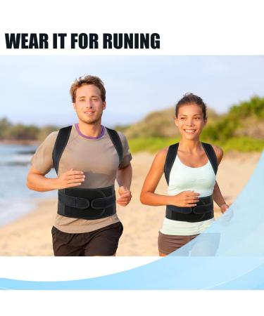 Back Brace Posture Corrector for Women Men -Adjustable and Breathable Support Scoliosis Back Brace for Waist Back and Shoulder Pain - Improve Back Posture for Body Correction and Lumbar Support M(29"-33") - Buy Online on SooperMarket.com