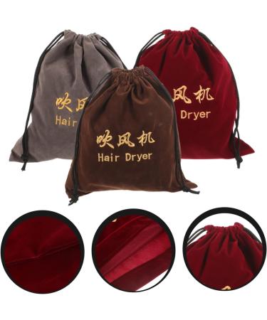 NOLITOY 6 Pcs Hair Dryer Storage Bag Hair Dryer Pouch Blow Dryer Bag Velvet Storage Bag Fabric - Buy Online on SooperMarket.com