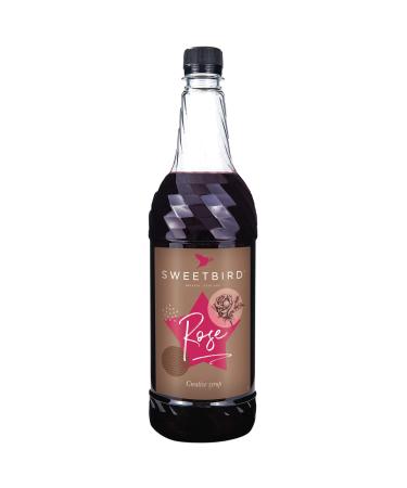 Sweetbird Rose Syrup (1 Litre) - Vegan Friendly Rose Syrup Only