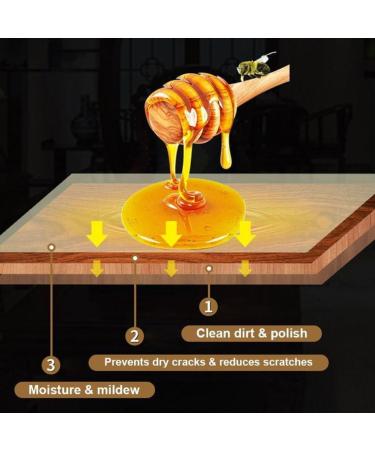 Furniture Polishing Beeswax - Premium Wood Floor Cleaning Wax with Sponge for Tables & Cabinets Care - Buy Online on SooperMarket.com