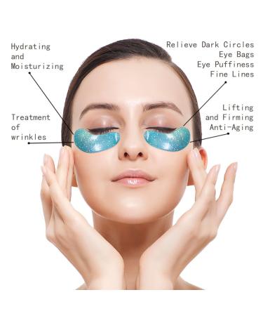 Under Eye Patches for Puffy Eyes - 10 Pairs Hydrating Gel Pads with Hyaluronic Acid & Vitamin C for Dark Circles Wrinkles & Anti-Aging - Perfect Gift for Women - Buy Online on SooperMarket.com
