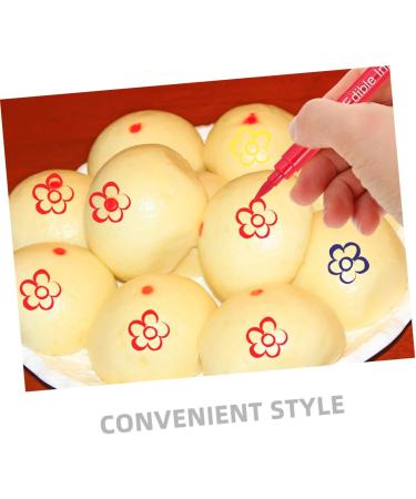 OFFSCH 6pcs Decor Cake Boxes Biscuits Cake Coloring Supplies Portable Edible Pens Cake DIY Pens Plastic - Buy Online on SooperMarket.com