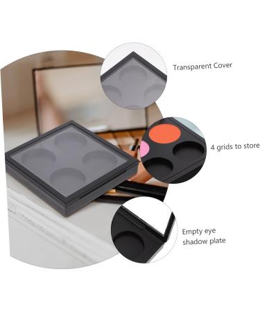 MAGICLULU 15 Pcs Eye Shadow Blank Transparent Lid Travel Cosmetic 10x9cmx3pcs Blackx3pcs - Buy Online on SooperMarket.com