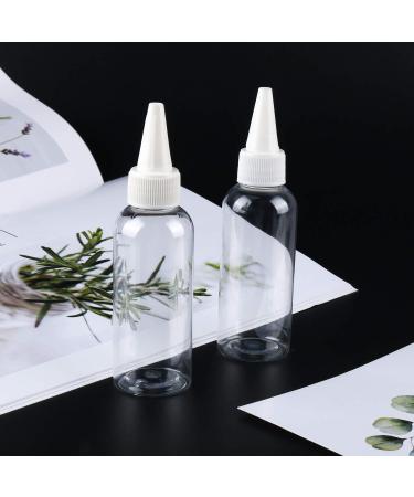 Buy TRENDBOX 2oz Clear Plastic Bottles for Hair Oils - BPA-Free Twist Top Cap 6 Pack with Labels | Ideal for Liquids - International Shipping Available - Buy Online on SooperMarket.com