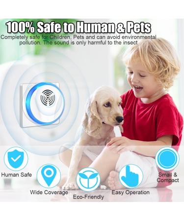 Yangun Ultrasound Pest Control - 4 Pack Electronic Insect Repellers for Mosquitoes Mice & Spiders | Safe Indoor Protection - Buy Online on SooperMarket.com