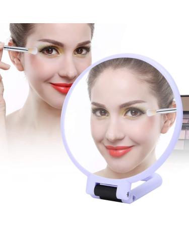 5X Magnifying Makeup Mirror Folding Adjustable Cosmetic Mirror Travel Portable Makeup Mirror (Purple) - Buy Online on SooperMarket.com
