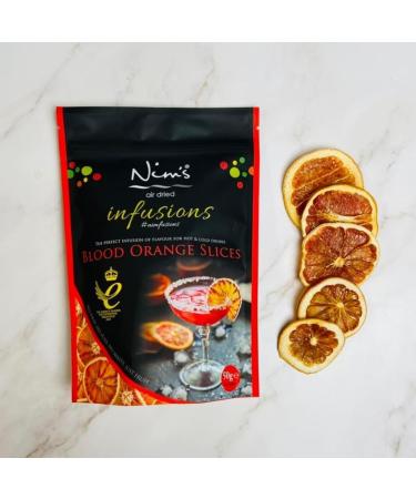 Nim's Air Dried Cocktail Dring Garnish Slices Vegan Vegetarian Healthy (Blood Orange) - Buy Online on SooperMarket.com