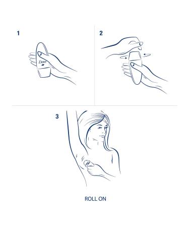 Dove Go Fresh Cucumber Roll-On Anti-Perspirant Deodorant 50ml - Pack of 3 | Long-Lasting Protection - Buy Online on SooperMarket.com