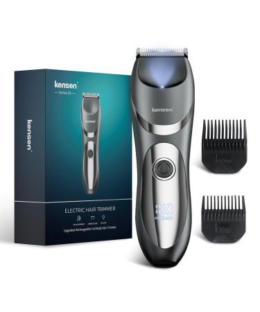 Kensen intimate razor man razor men's intimate area Charging type Type-C body razor men ipx7 waterproof body groomer men trimmer men's intimate area with LED light legs chest armpit ray rfcd-9086