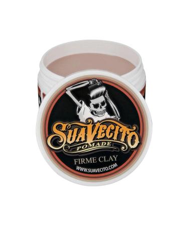 Suavecito Firme Clay Pomade 4 oz - 2 Pack | Strong Hold, Low Shine Matte Hair Clay for Men - Buy Online on SooperMarket.com