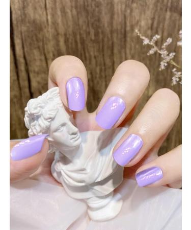 Kalolary Lavender Gel Nail Polish Strips - 20 Self-Adhesive Wraps with Nail File and Stick - Buy Online on SooperMarket.com