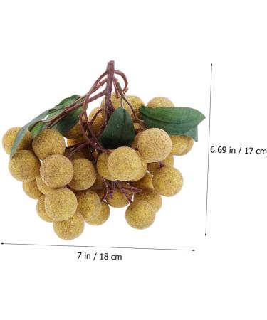 Ciieeo Doll House Diy Toy Fake Longyan Model Kitchen Fruit Longan Model Fruit Photography Props Fake Longan Decor Simulation Fruit Simulation Fake Fruit Faux Fruit Plastic Peach Miniature Khaki 18x18cm - Buy Online on SooperMarket.com