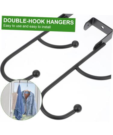 ABOOFAN 2pcs Door Hook Hat Hanger Over Door Clothes Hanger Rack Bathroom Towel Hooks Organizer Ordinary - Buy Online on SooperMarket.com