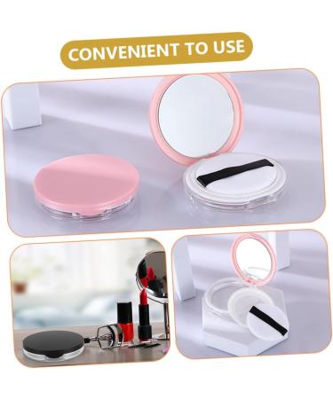 minkissy 8 Sets Powder Puff Storage Box Powder Puff Storage Container Makeup Sponge Holder Circle Mirrors Makeup Sponges Round Makeup Egg Sponge Loose Powder Compact Container Puff Holder - Buy Online on SooperMarket.com