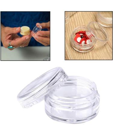 Desenda 5ml Clear Round Travel Sample Jar Pots - 20 Pieces for Women - Creams and Make-up Sample Containers - Buy Online on SooperMarket.com