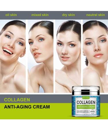 ENVISHA Collagen Hyaluronic Acid Anti-Wrinkle Cream - Smooth Skin Reduce Fine Lines & Wrinkles Anti-Aging Day & Night Cream (1.7 Floz) - Shop Internationally - Buy Online on SooperMarket.com