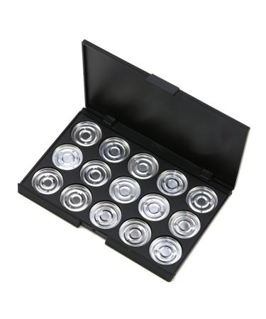 PLAFOPE 15 Empty Eyeshadow Palette Estuche De Maquillaje Empty Makeup Empty Eyeshadow Case Eye Shadow Silver