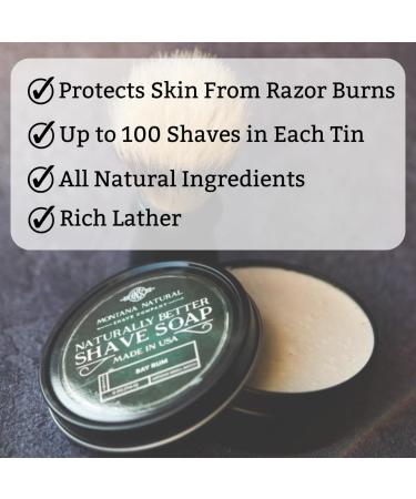 MNSC Old Faithful Artisan Small Batch Shave Soap | Hypoallergenic All-Natural & Handcrafted for a Smooth Nick-Free Shave | International Shipping Available - Buy Online on SooperMarket.com