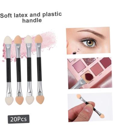 CANIGHT 20pcs Latex Eye Shadow Stick Eye Makeup Make up Sponges for Face Sponge Eyeshadow Applicator Plastic - Buy Online on SooperMarket.com